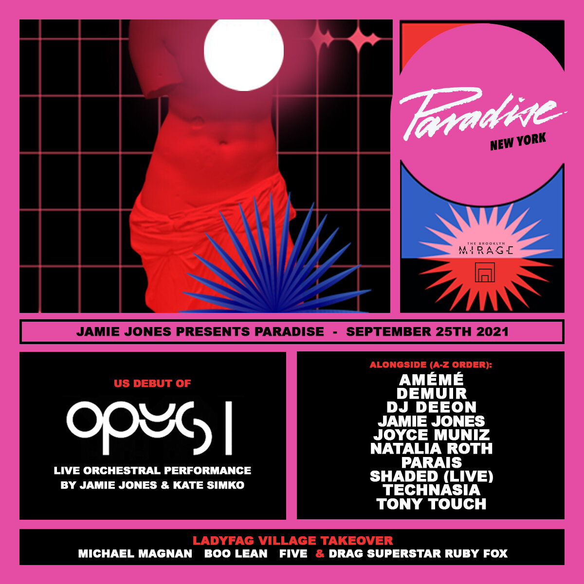 Jamie Jones presents Paradise New York